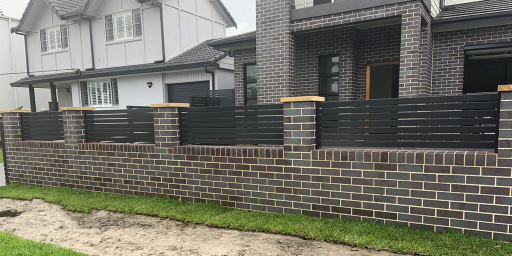 slatted fencing front boundary